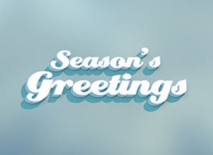 Seasons Greetings Text Effect