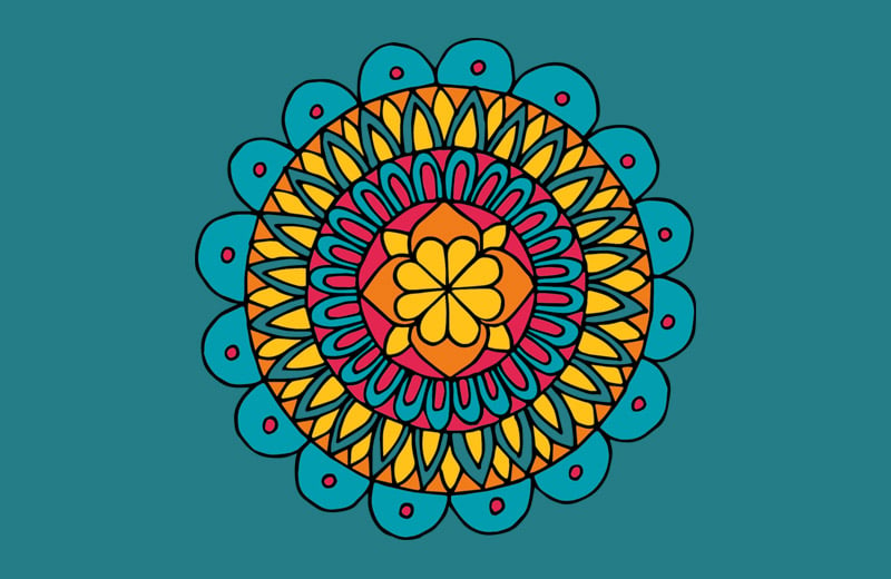 Colouring your Mandala