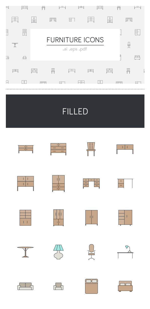High Quality Furniture Icons 