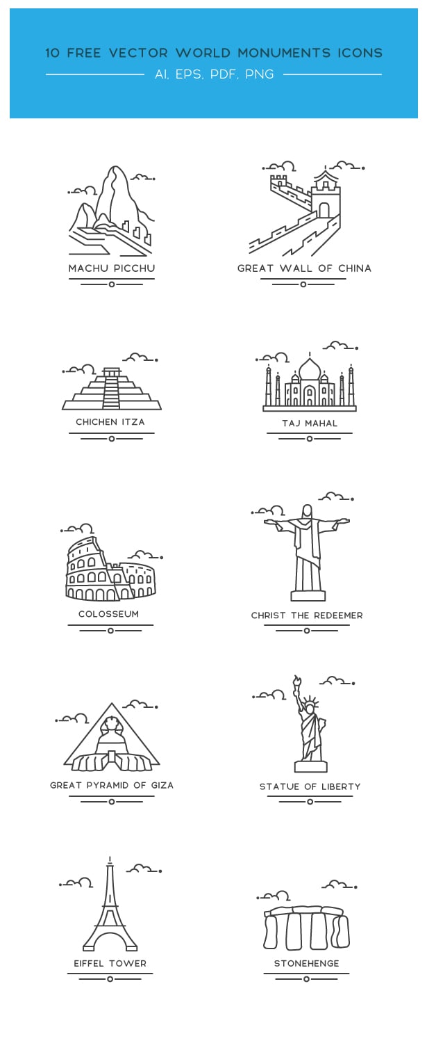 World Monument Icons