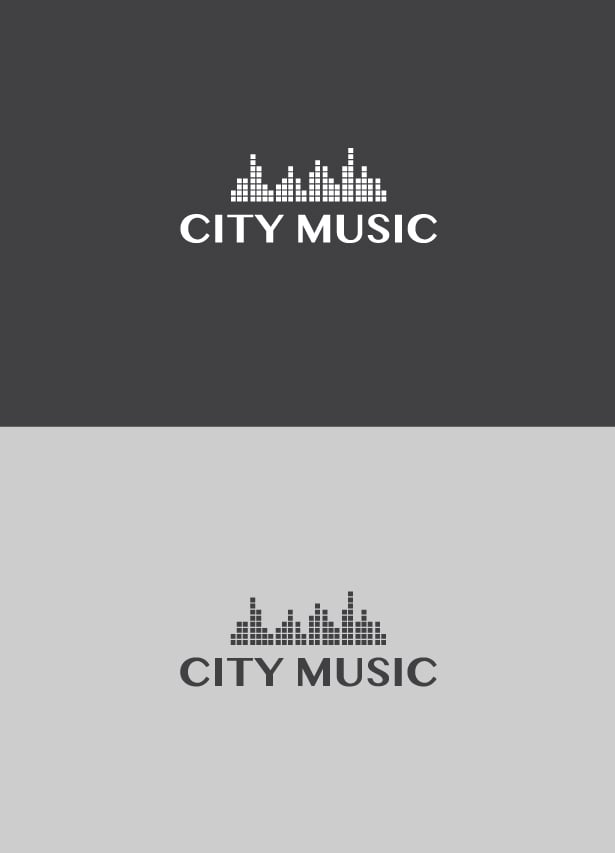 Free Vector City Music Logo