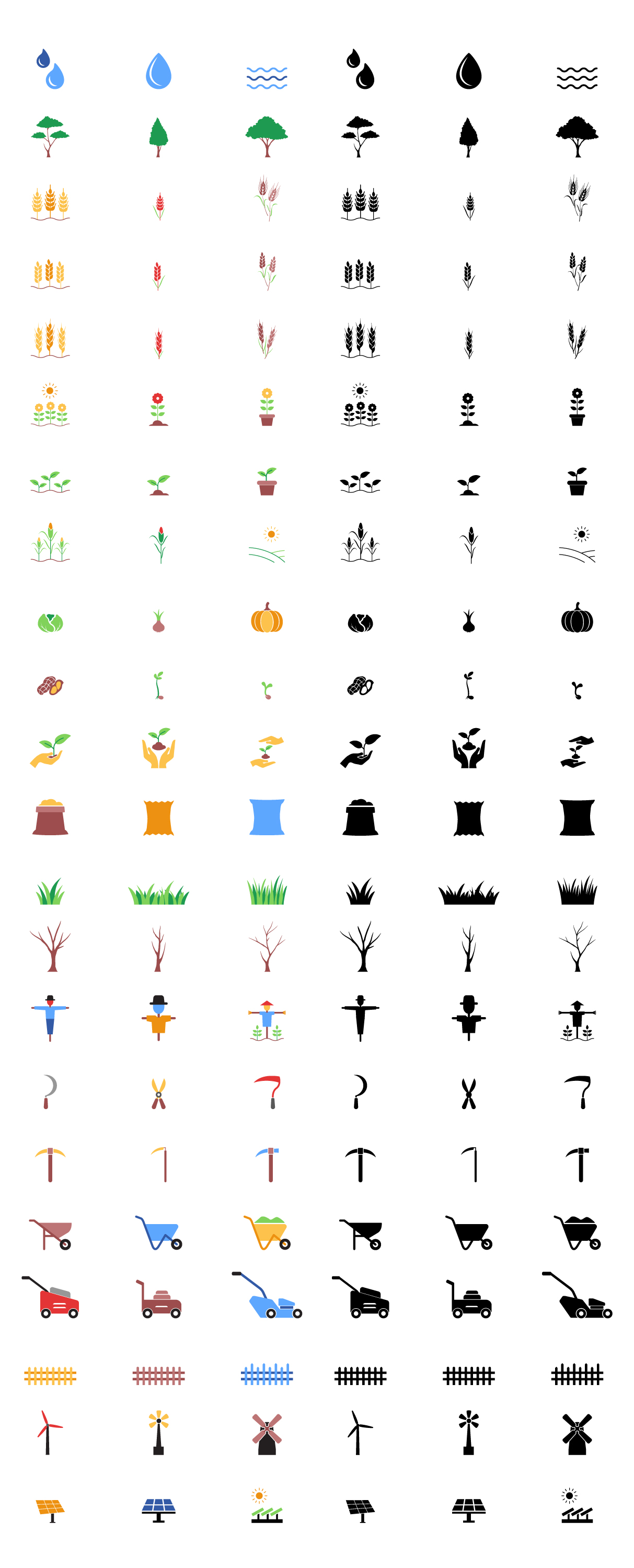 Farm Icons set