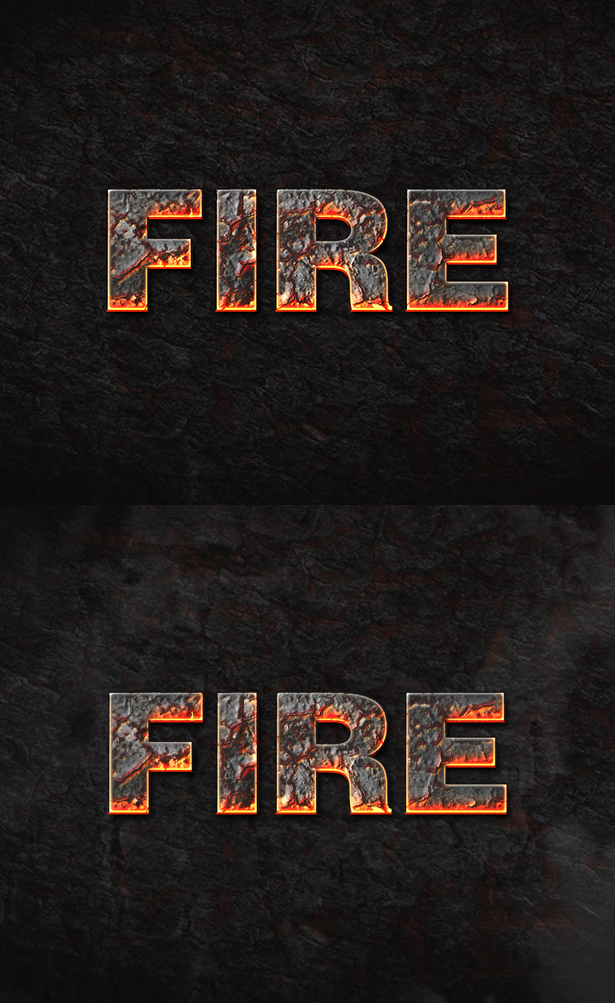 Fire Psd Text Effect