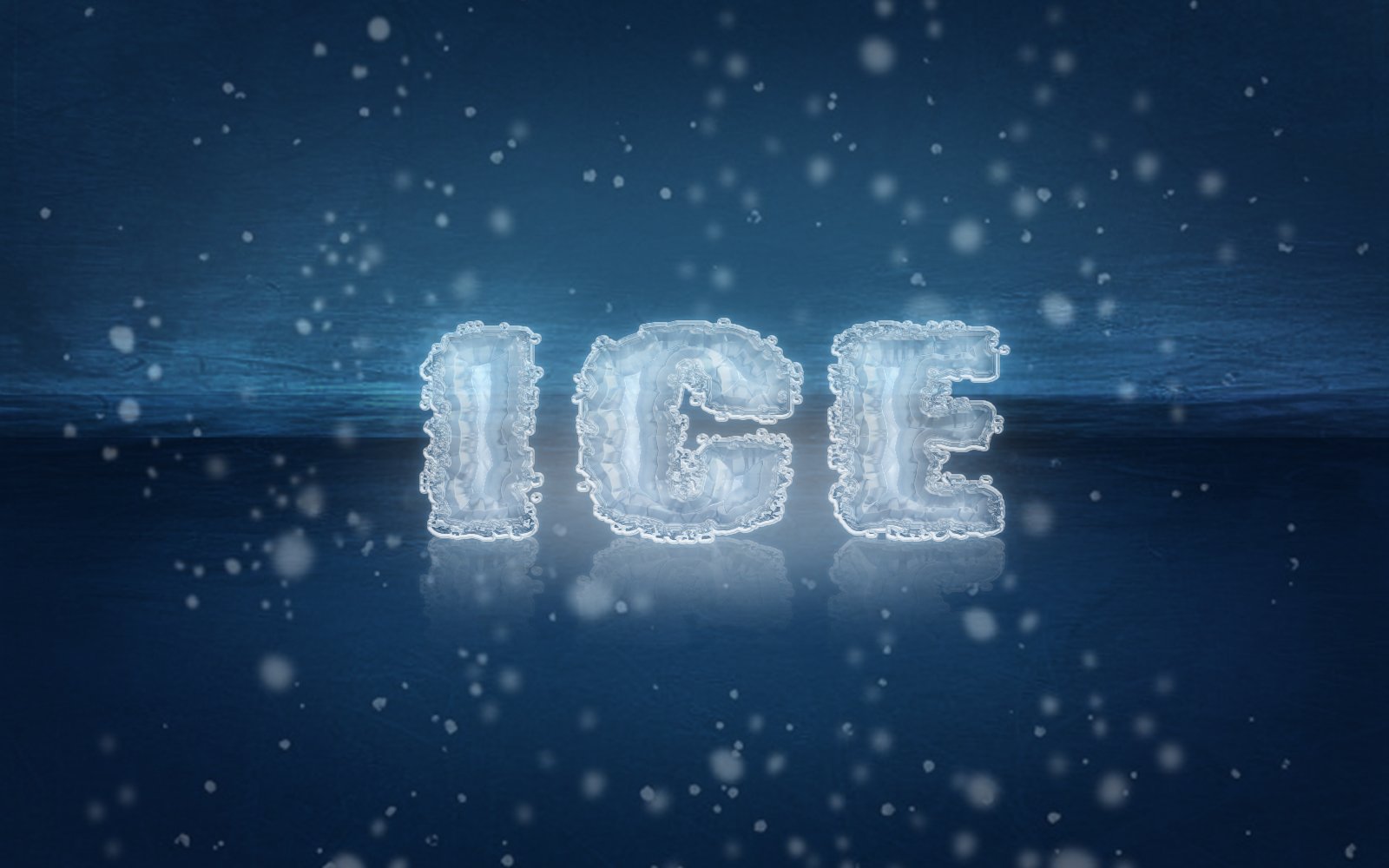 Ice Psd Text Effect