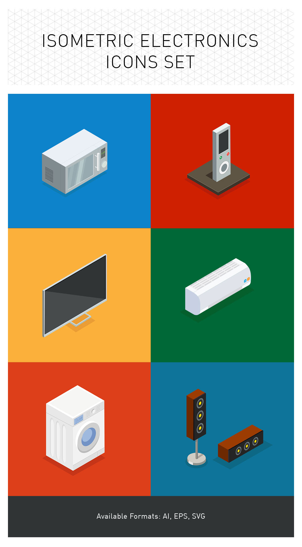 Isometric Electronic Icons