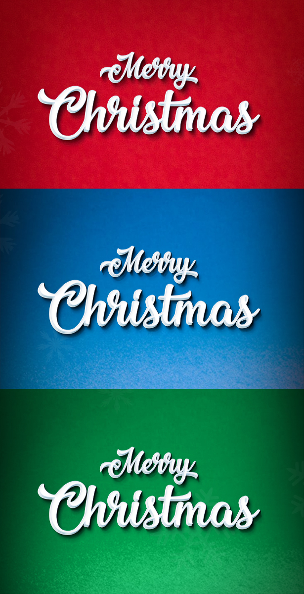 Christmas Text Effect