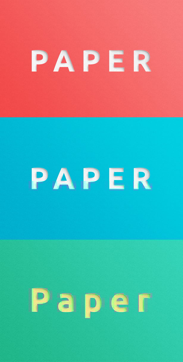 Paper Cut Psd Text Effect