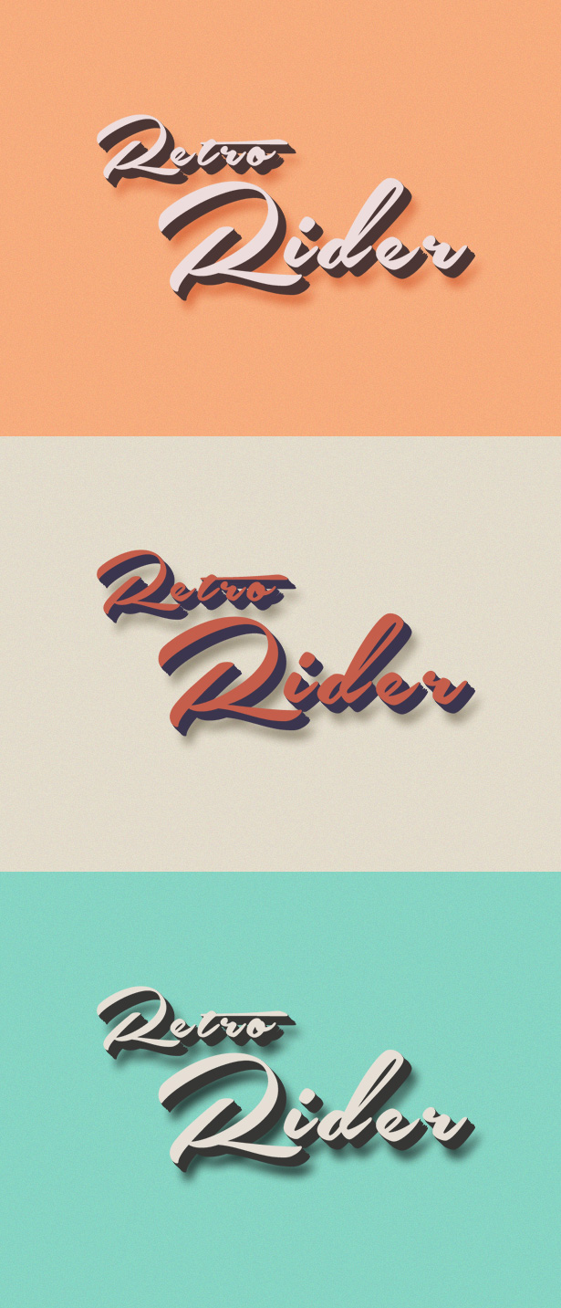 Retro Rider Text Effect