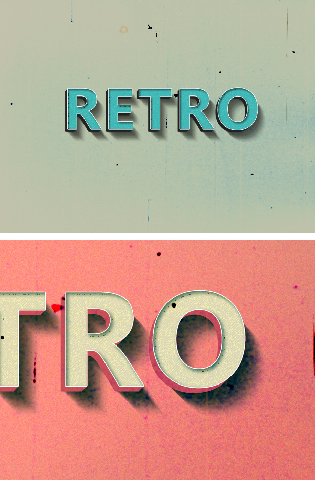 Retro Text Effect