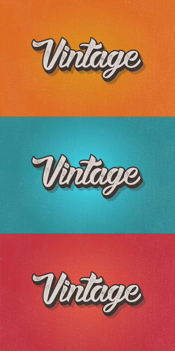 Vintage Text Effect