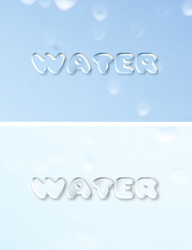 Water Text Effect