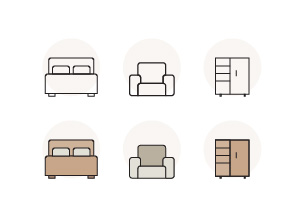 High Quality Furniture Icons 