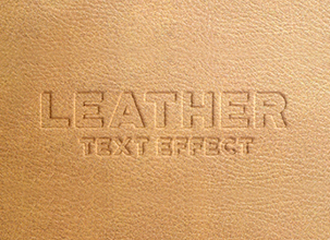 Leather Text Effect