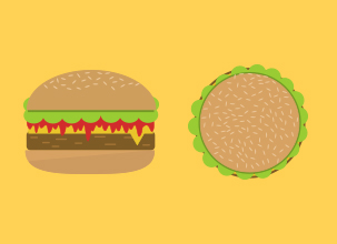 Vector Burger Illustration