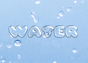 Water Text Effect