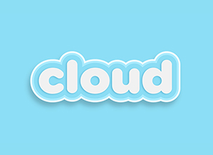 Cloud Text Effect