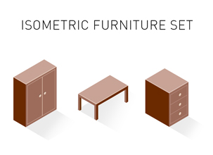 Isometric Furniture Set