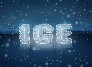 Ice Psd Text Effect