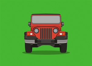 Vector Jeep