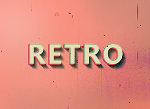 Retro Text Effect